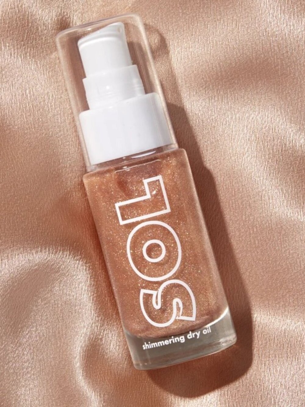 NEW SOL Body Shimmering Dry Oil in Warm Gold